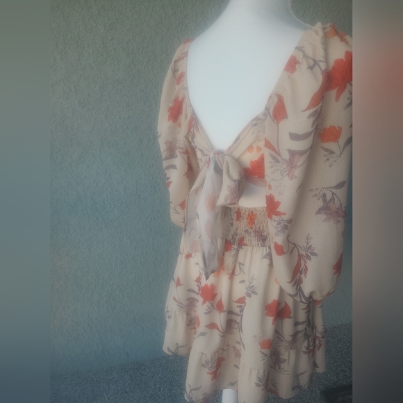 Floral Off-Shoulder Dress Exlura - Picture 5 of 10